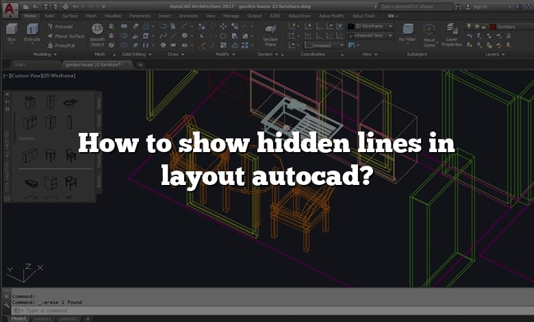 How to show hidden lines in layout autocad?