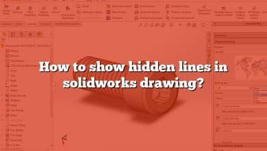 How to show hidden lines in solidworks drawing?