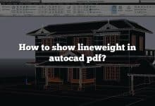 How to show lineweight in autocad pdf?