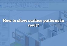 How to show surface patterns in revit?