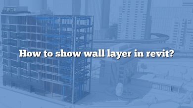 How to show wall layer in revit?