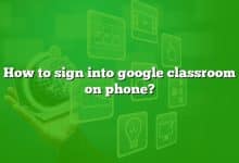 How to sign into google classroom on phone?