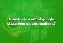 How to sign out of google classroom on chromebook?