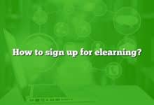 How to sign up for elearning?