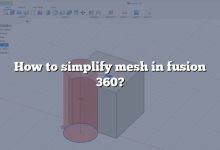 How to simplify mesh in fusion 360?