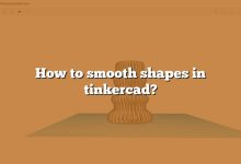 How to smooth shapes in tinkercad?