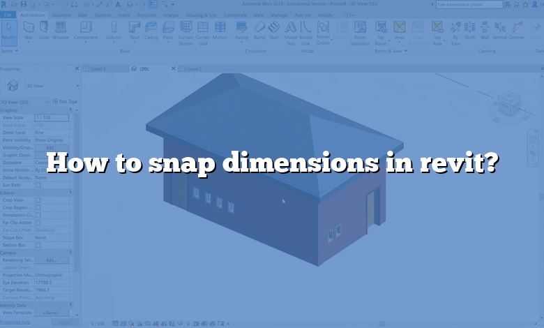 How to snap dimensions in revit?
