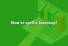How to spell e learning?