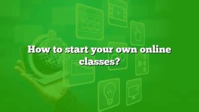 How to start your own online classes?