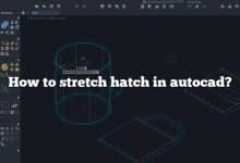 How to stretch hatch in autocad?