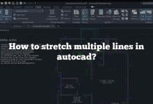 How to stretch multiple lines in autocad?