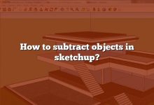 How to subtract objects in sketchup?