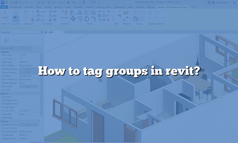 How to tag groups in revit?