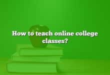 How to teach online college classes?