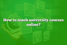 How to teach university courses online?