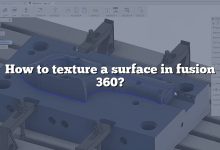 How to texture a surface in fusion 360?