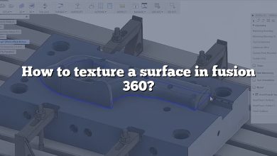 How to texture a surface in fusion 360?