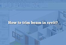 How to trim beam in revit?