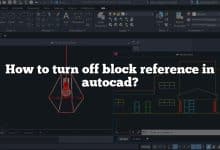 How to turn off block reference in autocad?
