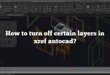 How to turn off certain layers in xref autocad?