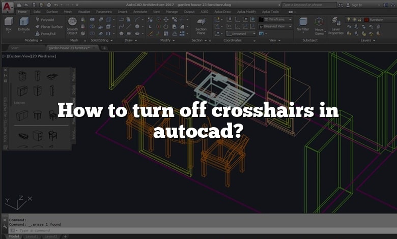 How to turn off crosshairs in autocad?