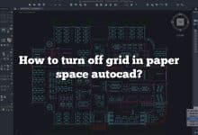 How to turn off grid in paper space autocad?