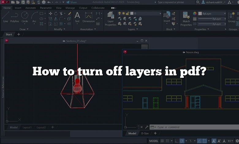 How to turn off layers in pdf?