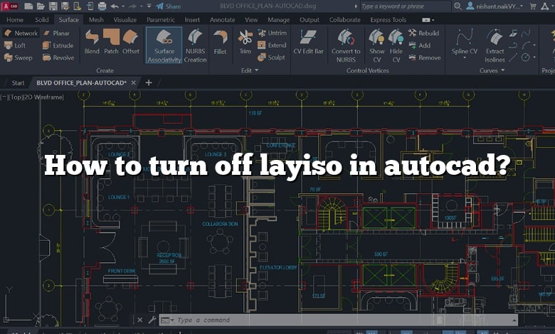 How to turn off layiso in autocad?