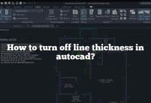 How to turn off line thickness in autocad?