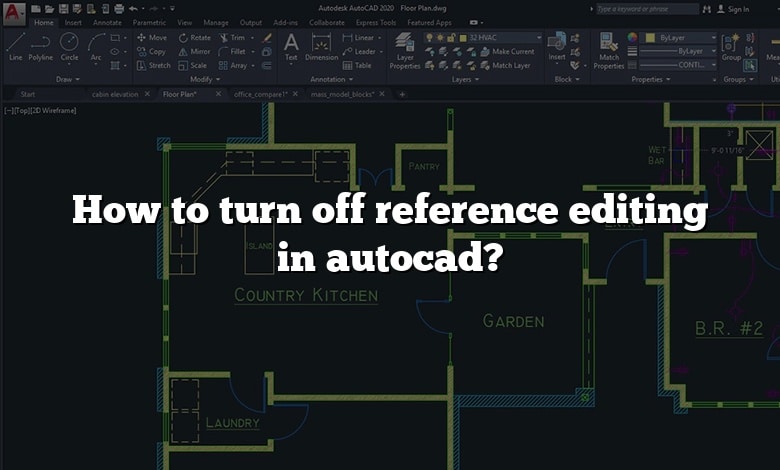 How to turn off reference editing in autocad?