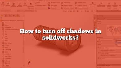 How to turn off shadows in solidworks?