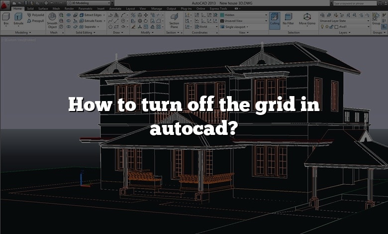 How to turn off the grid in autocad?