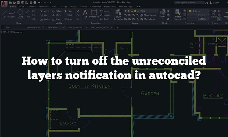 How to turn off the unreconciled layers notification in autocad?