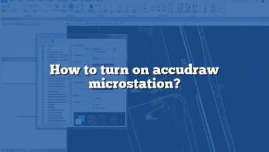 How to turn on accudraw microstation?
