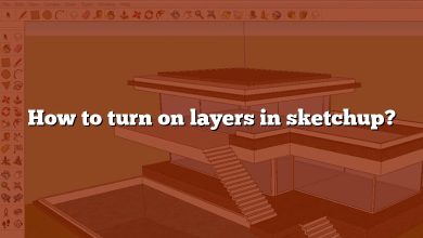 How to turn on layers in sketchup?