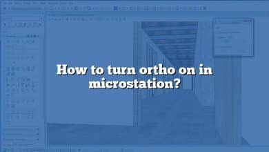 How to turn ortho on in microstation?