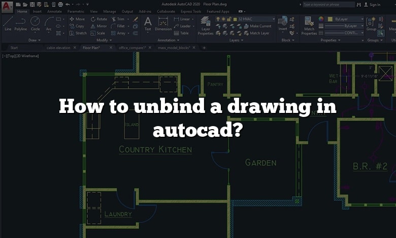 How to unbind a drawing in autocad?