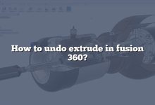 How to undo extrude in fusion 360?