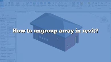 How to ungroup array in revit?