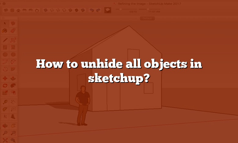 How to unhide all objects in sketchup?