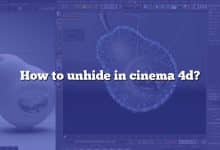 How to unhide in cinema 4d?