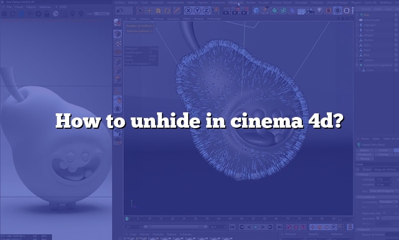 How to unhide in cinema 4d?