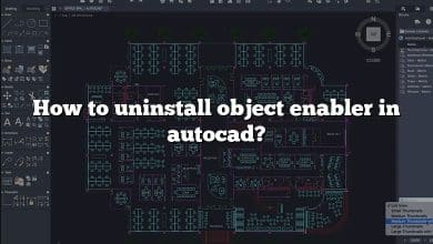 How to uninstall object enabler in autocad?