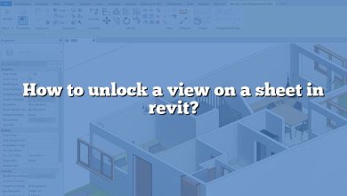 How to unlock a view on a sheet in revit?