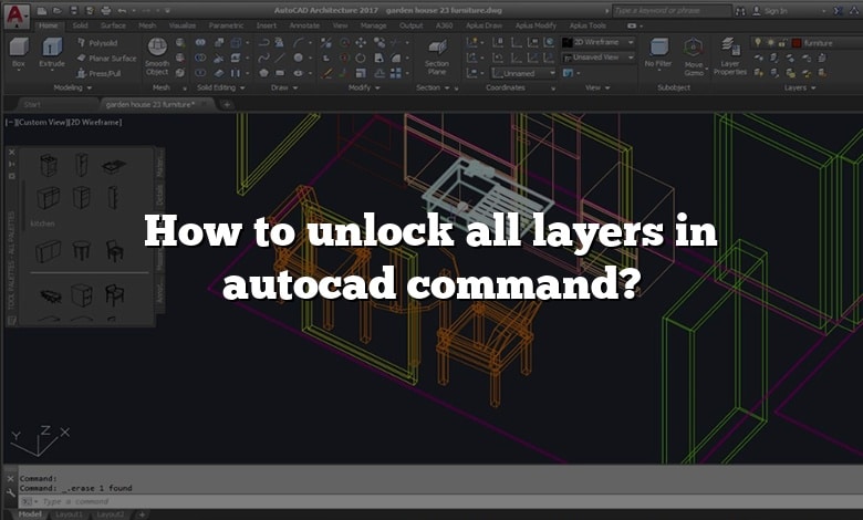 How to unlock all layers in autocad command?