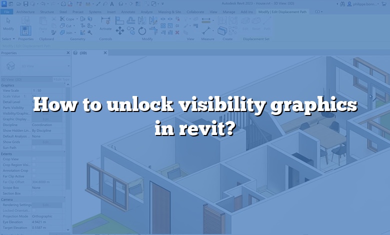 How to unlock visibility graphics in revit?