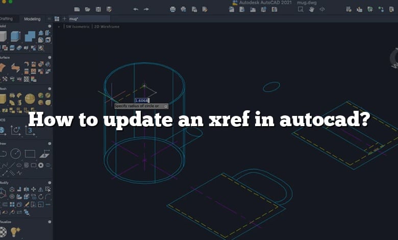How to update an xref in autocad?