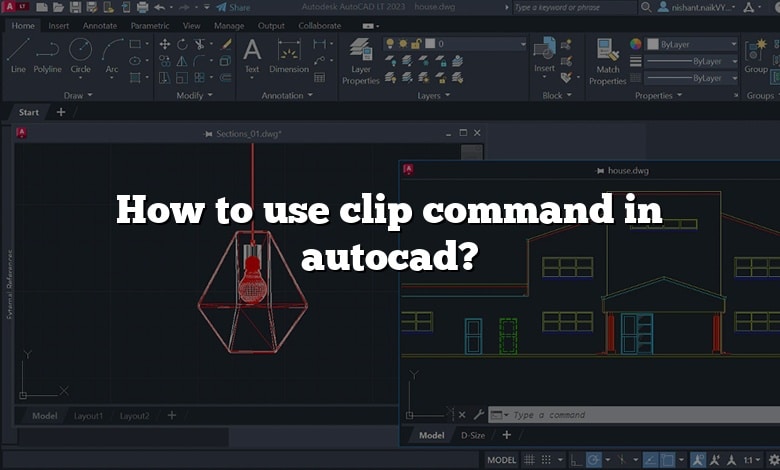 How to use clip command in autocad?