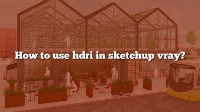 How to use hdri in sketchup vray?