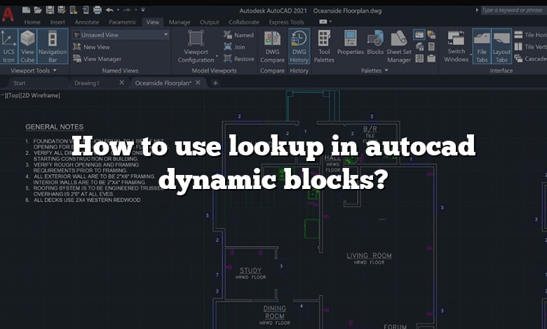 How to use lookup in autocad dynamic blocks?